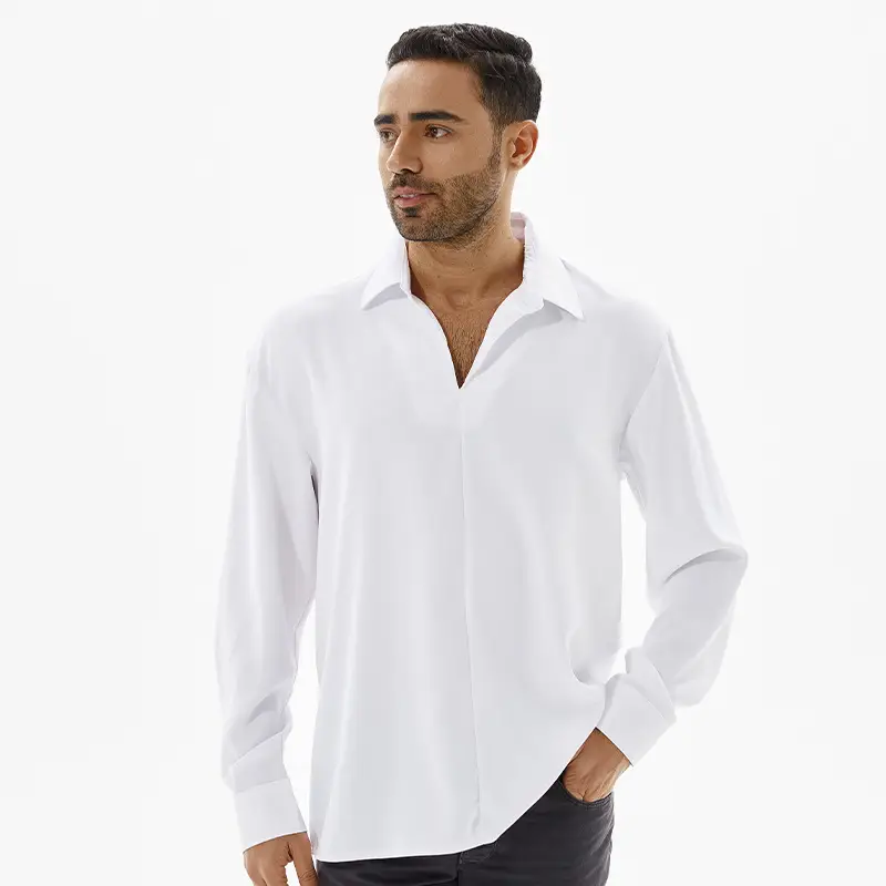 Men's Printed Short Sleeve Hawaiian Shirt White 2024 — feature 23
