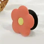 Green Flower Mobile Phone Bracket with Yellow Center