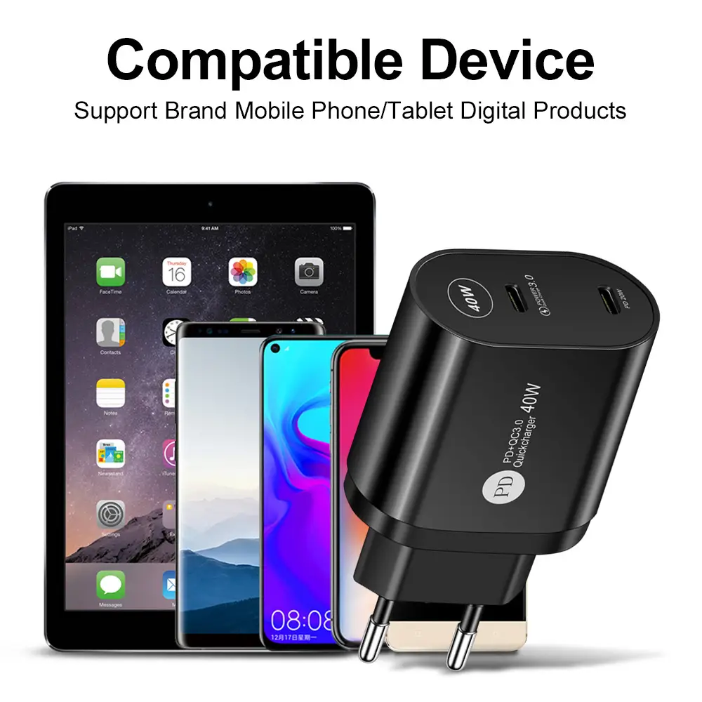 Dual PD40W Fast Charge Charger for Apple 13 Mobile Phones - Image 5