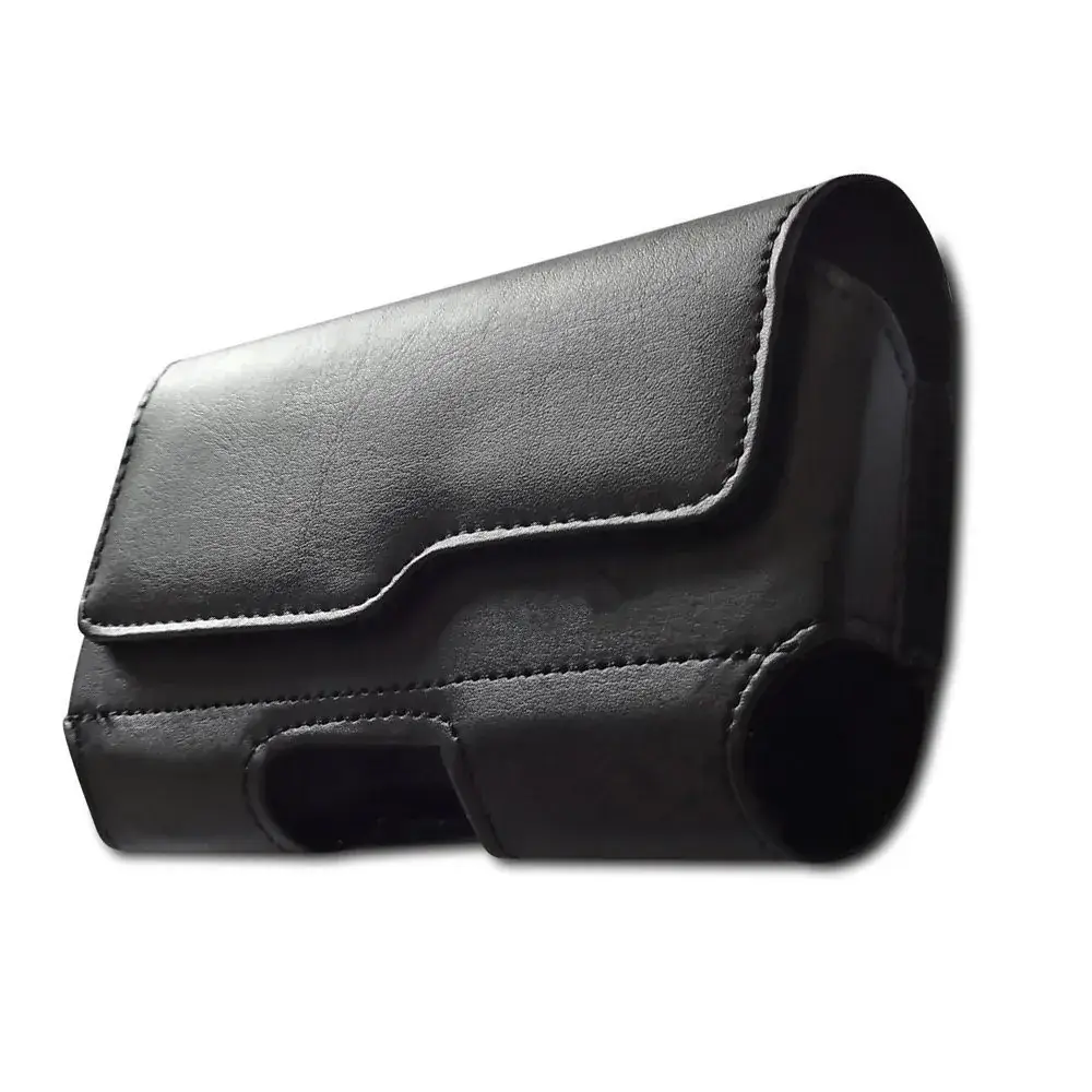 15" Mobile Phone Clip Leather Wallet Black - Image 2