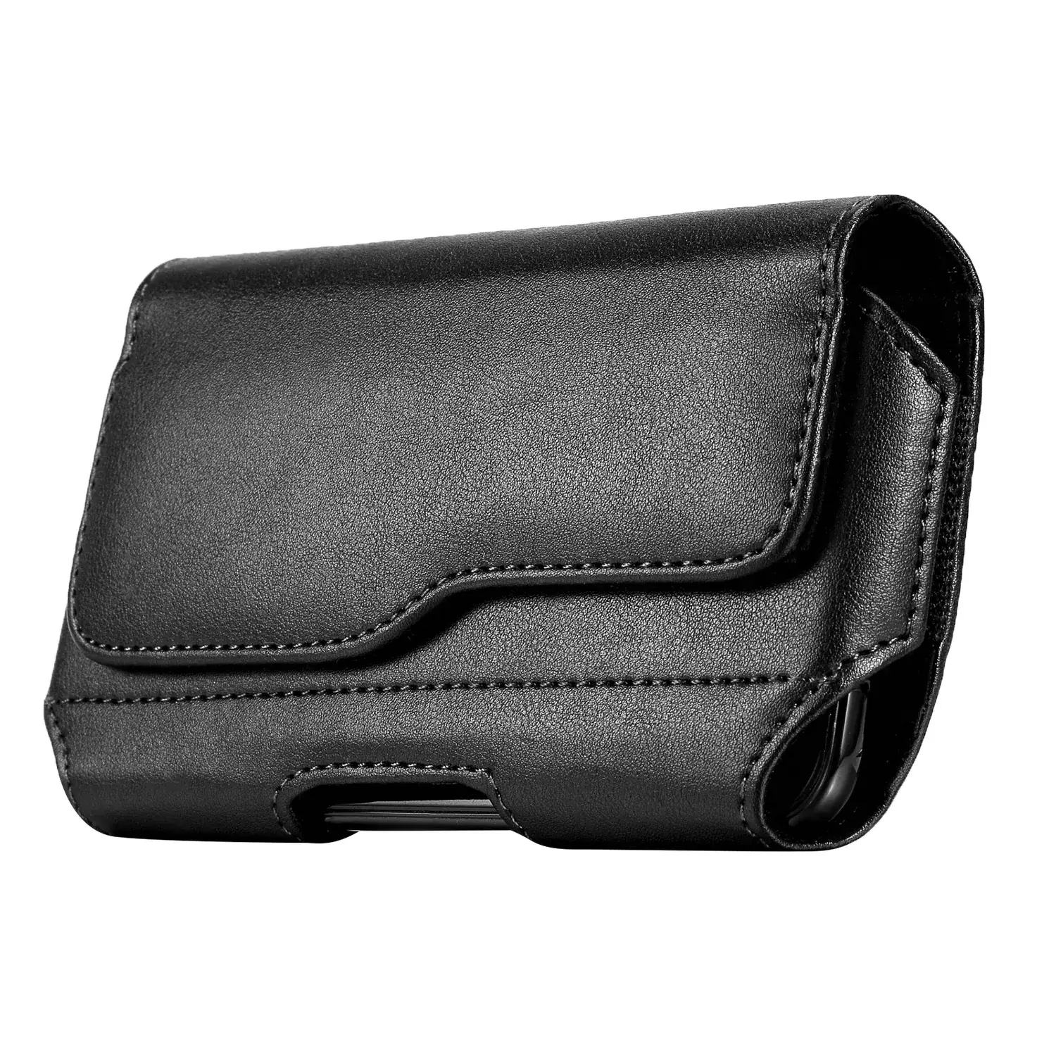 15" Mobile Phone Clip Leather Wallet Black - Image 6