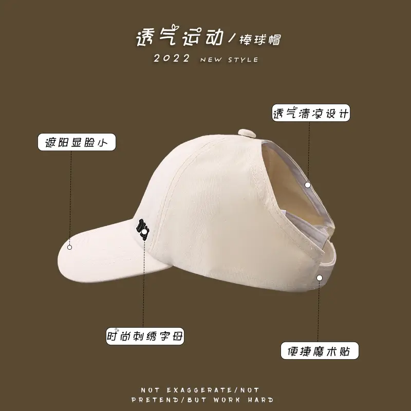 2022 New Style Semi-Empty Cap Couple Summer Travel Baseball Cap - Image 10