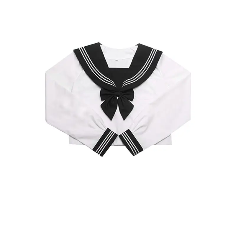 Japanese Orthodox JK Sailor Suit Dress Suit Black Long Sleeve - Image 2