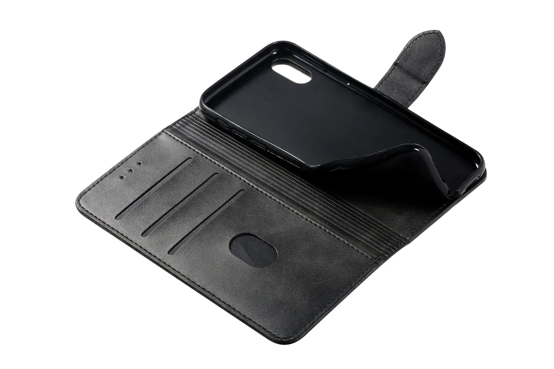Calfskin iPhone 17 Wallet Case 8Plus Protective Cover — feature 40