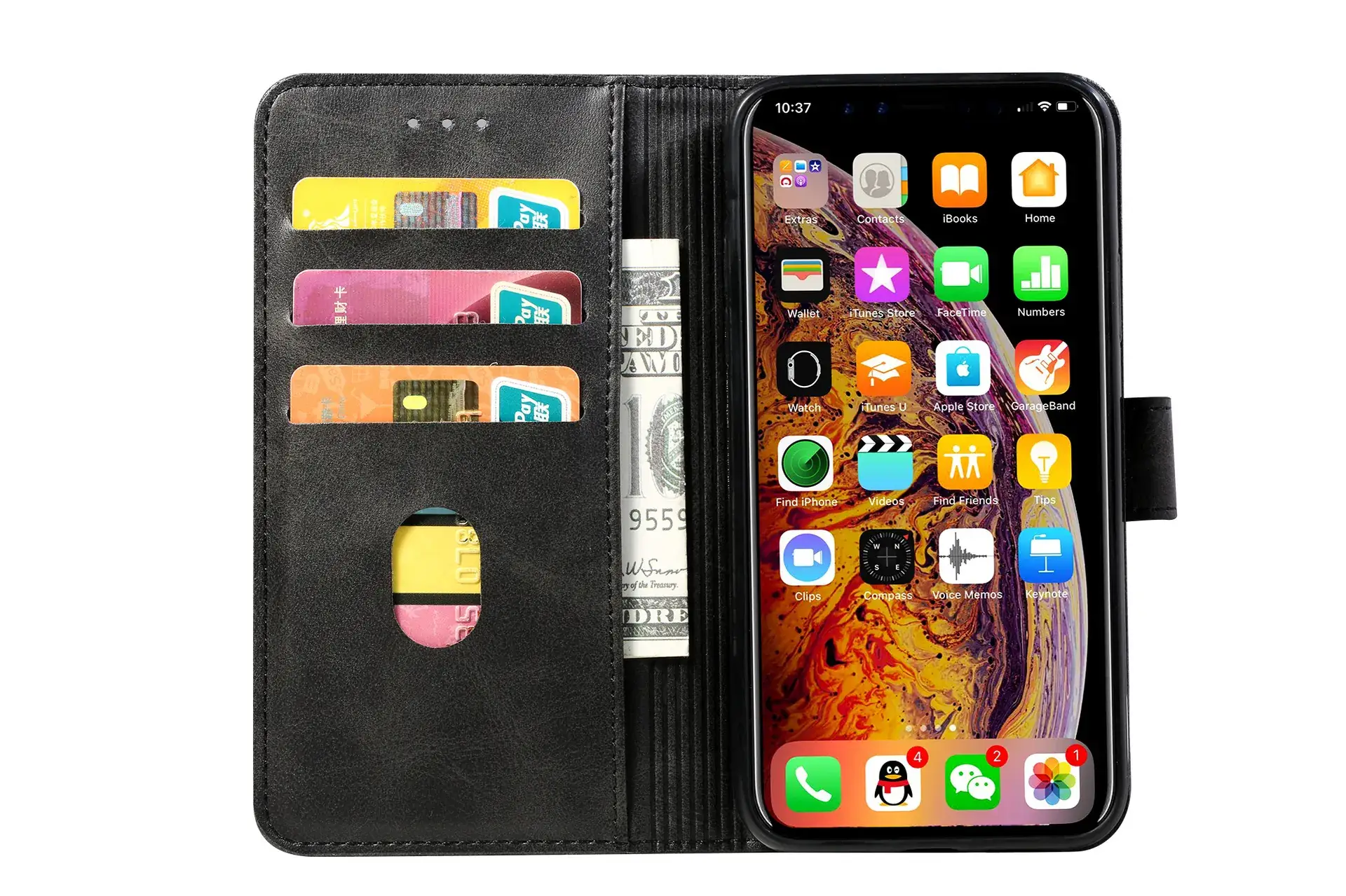 Calfskin iPhone 17 Wallet Case 8Plus Protective Cover — feature 42