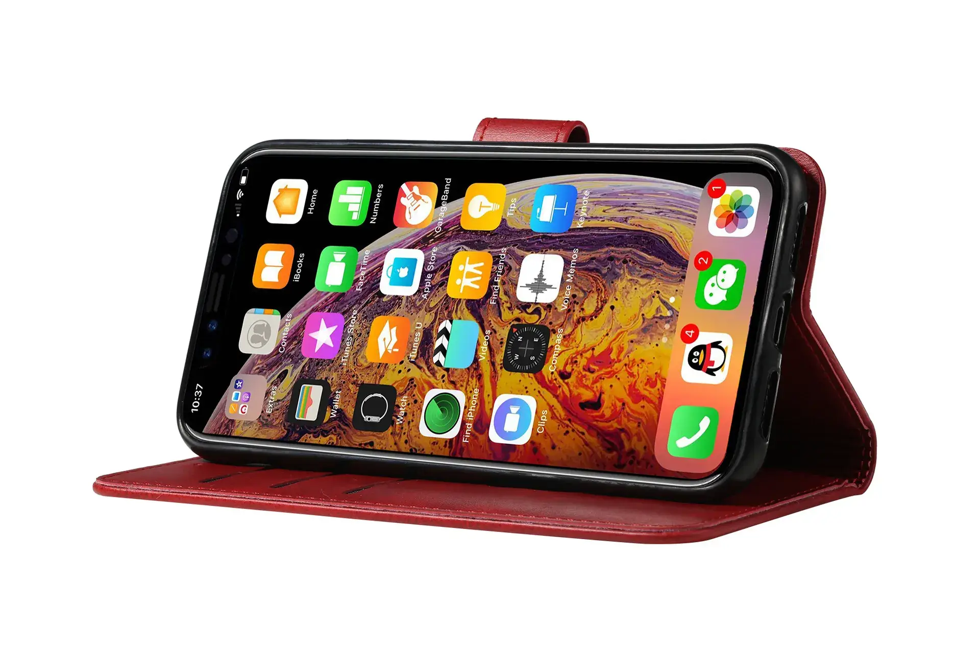 Calfskin iPhone 17 Wallet Case 8Plus Protective Cover — feature 50