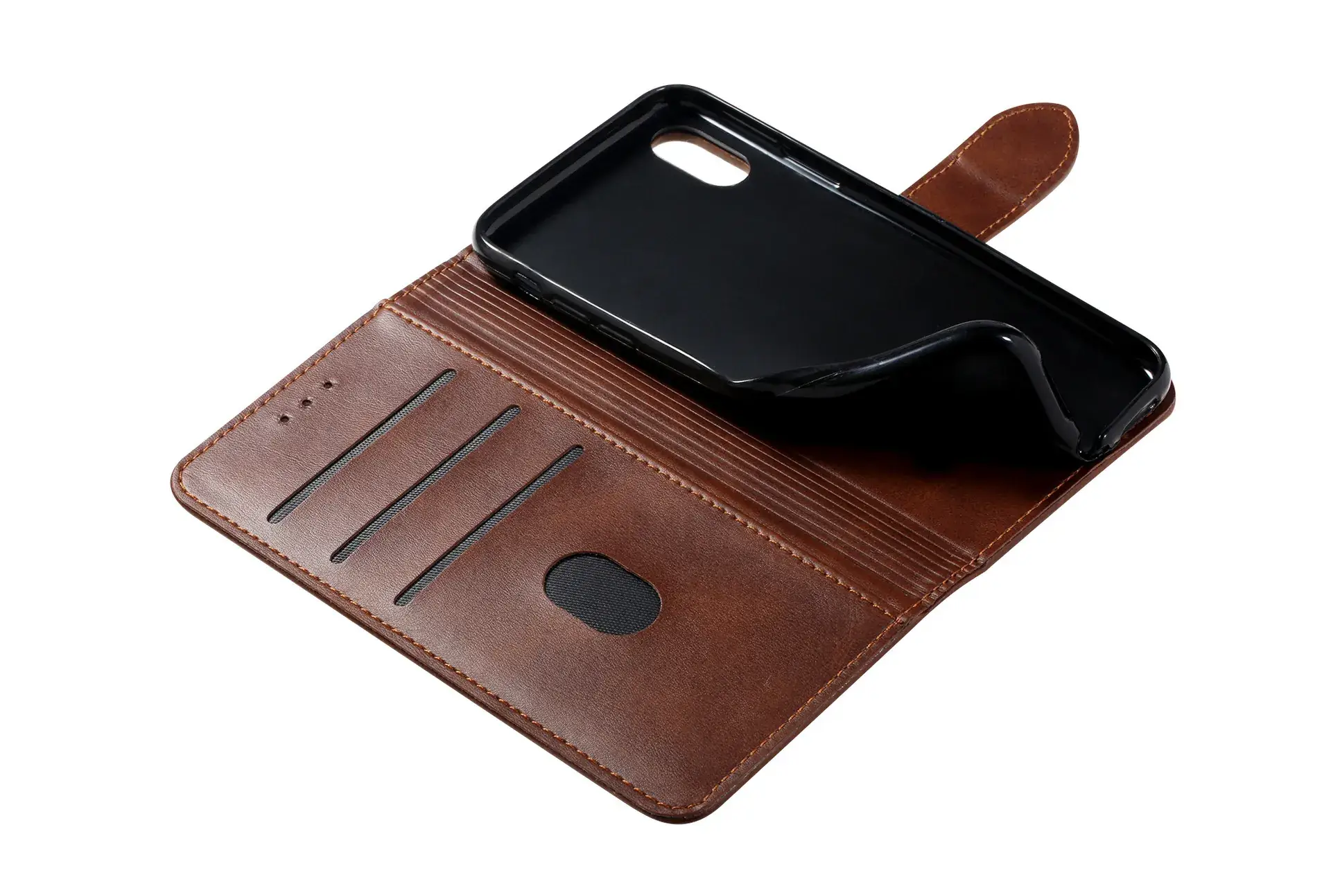 Calfskin iPhone 17 Wallet Case 8Plus Protective Cover — feature 56