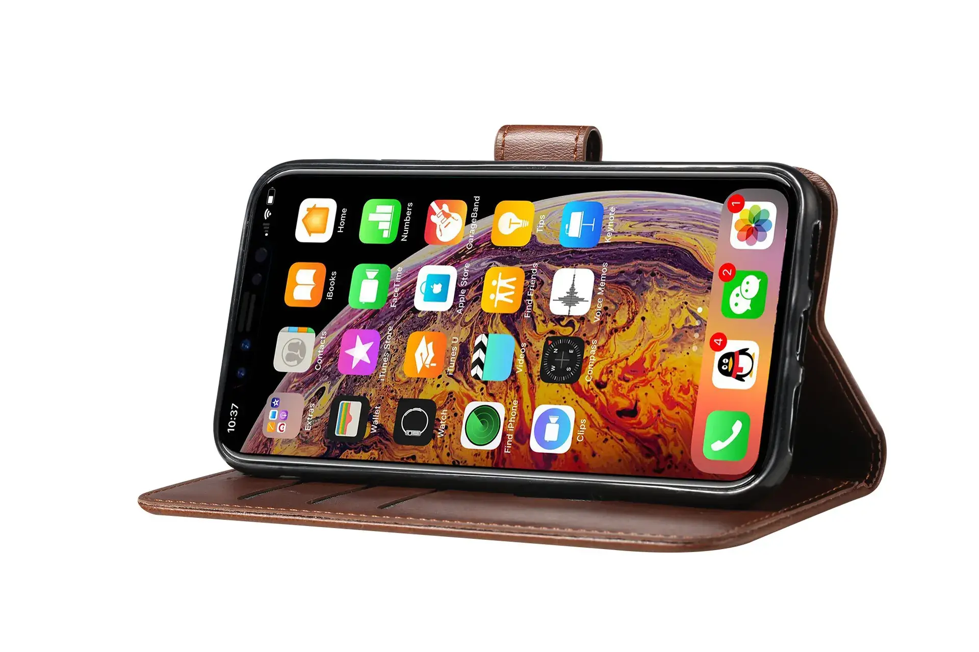 Calfskin iPhone 17 Wallet Case 8Plus Protective Cover — feature 57