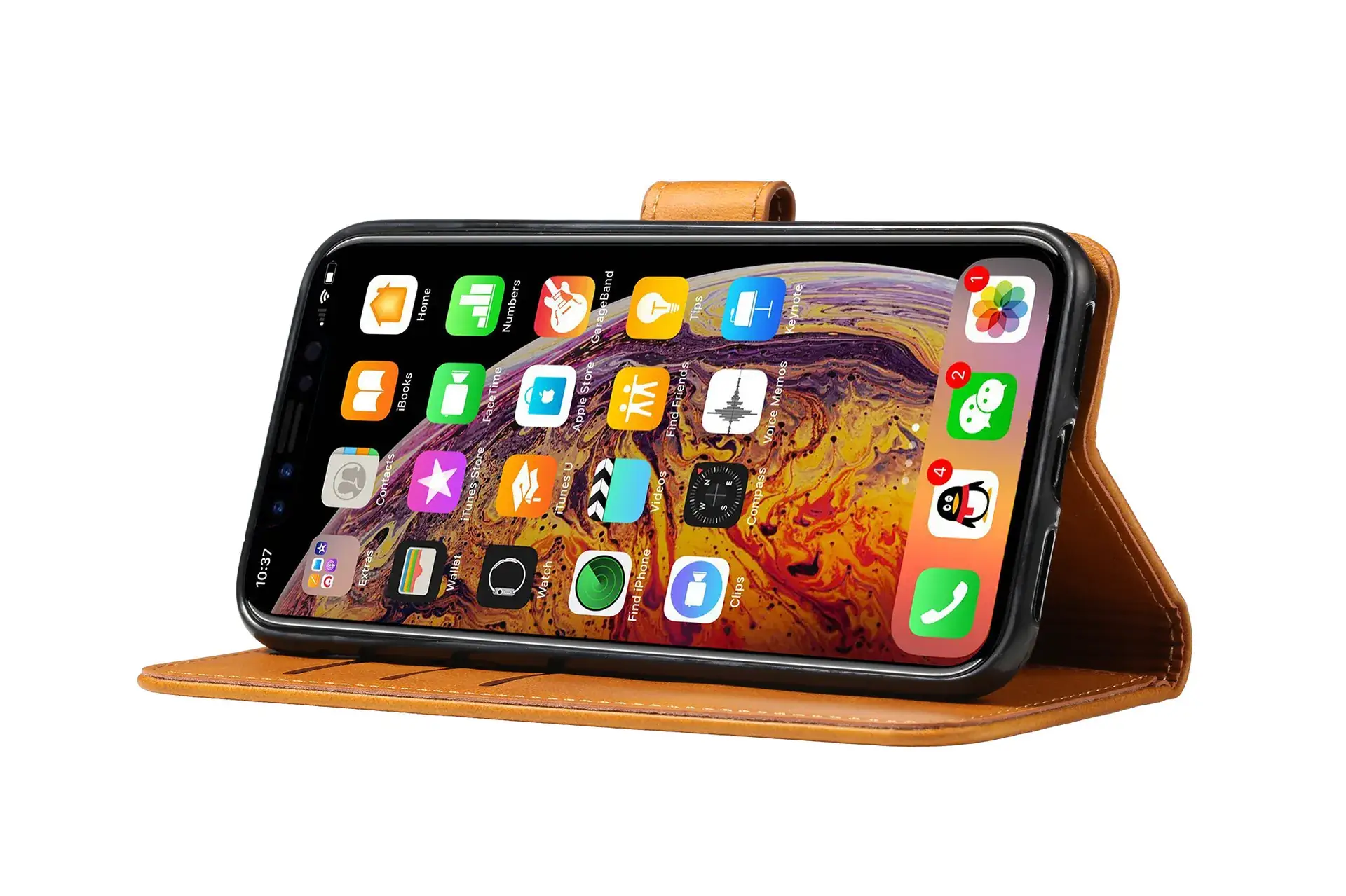 Calfskin iPhone 17 Wallet Case 8Plus Protective Cover — feature 63