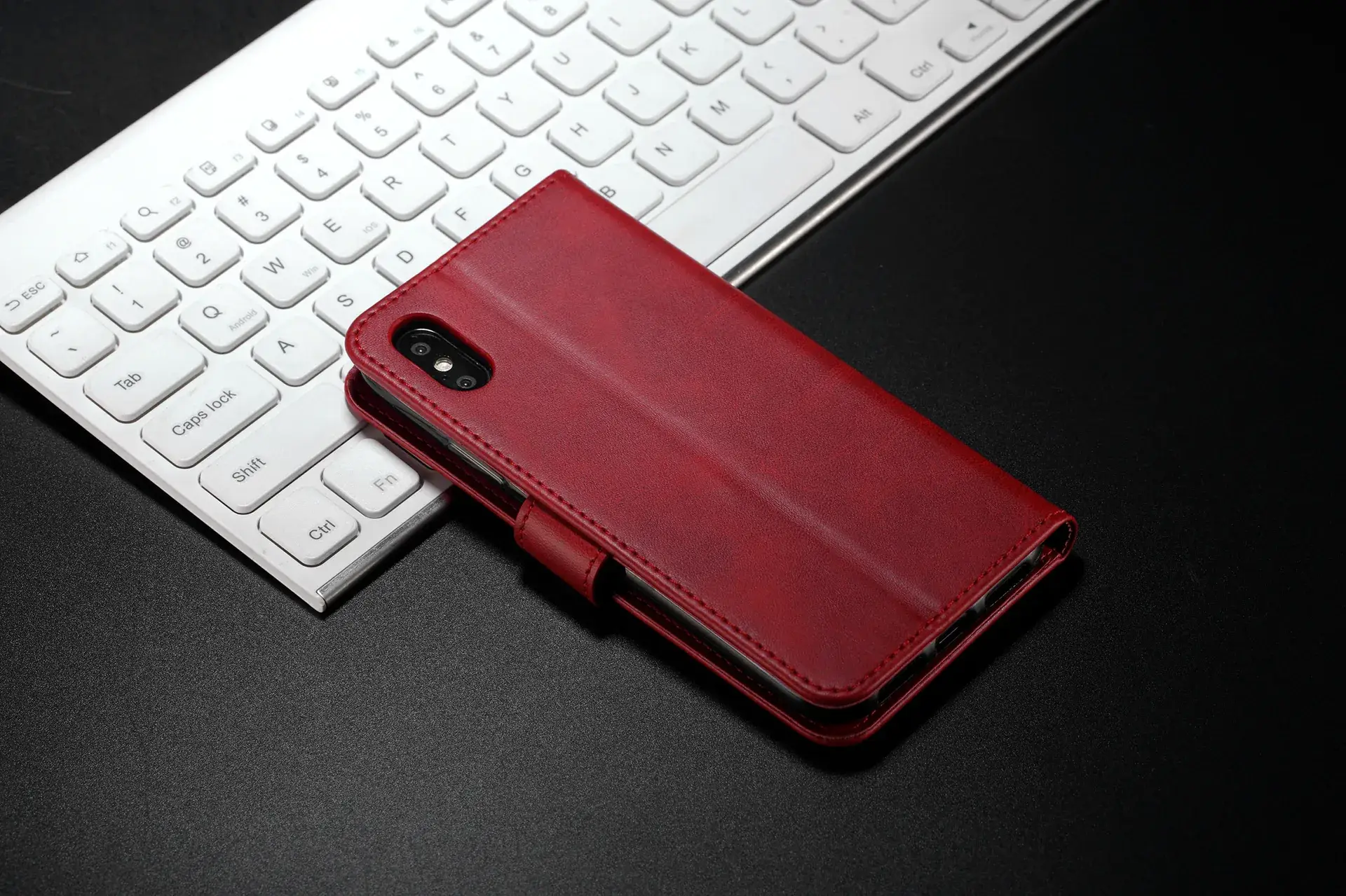 Calfskin iPhone 17 Wallet Case 8Plus Protective Cover — feature 75