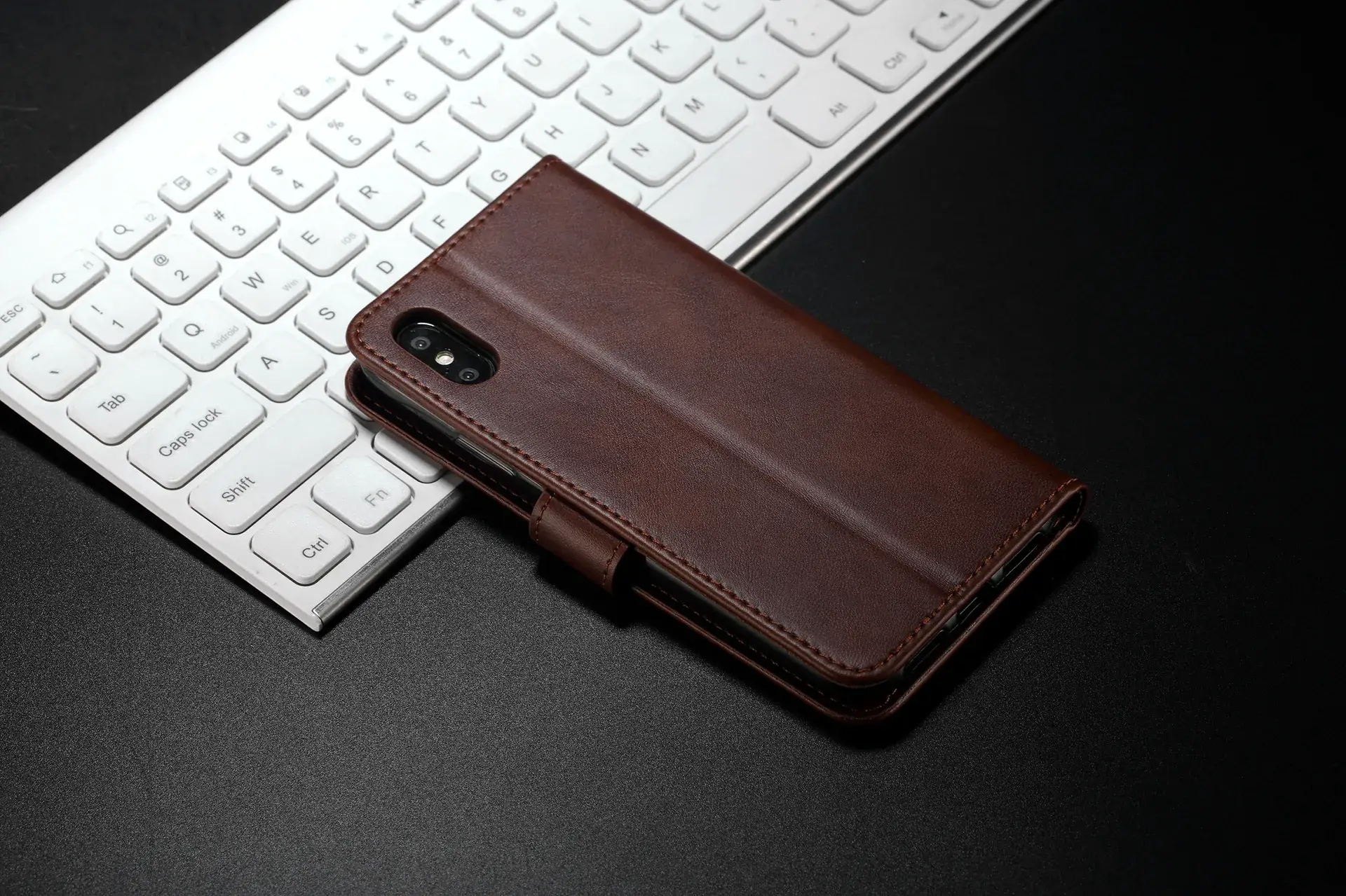 Calfskin iPhone 17 Wallet Case 8Plus Protective Cover — feature 77