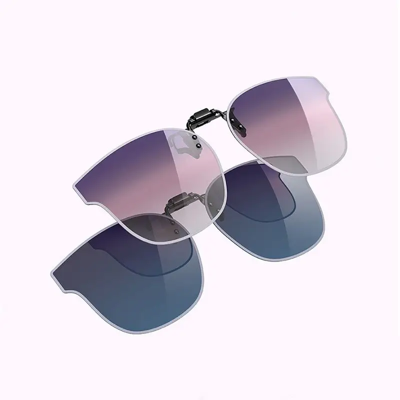 Ultra-Light Polarized Clip-On Sunglasses with Flip-Up UV Protection - Image 12