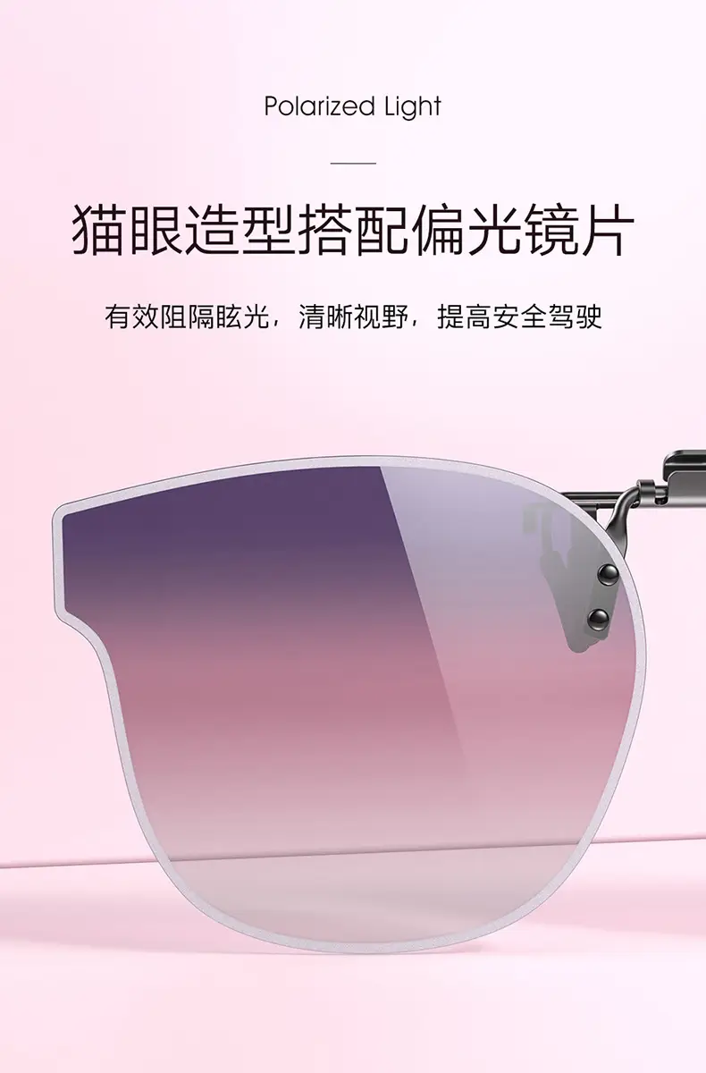Ultra-Light Polarized Clip-On Sunglasses with Flip-Up UV Protection β feature 13
