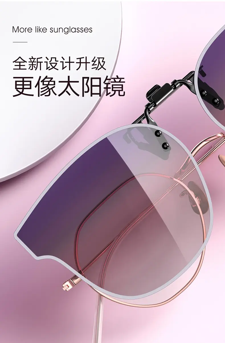 Ultra-Light Polarized Clip-On Sunglasses with Flip-Up UV Protection β feature 30
