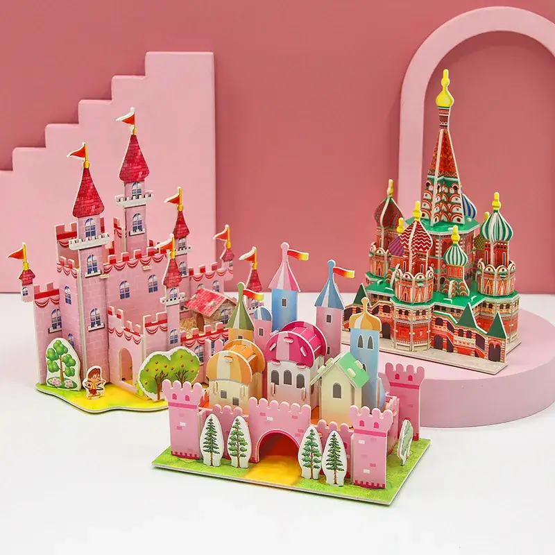 3D Wooden House Puzzle for Boys Girls Educational Toy - Image 62