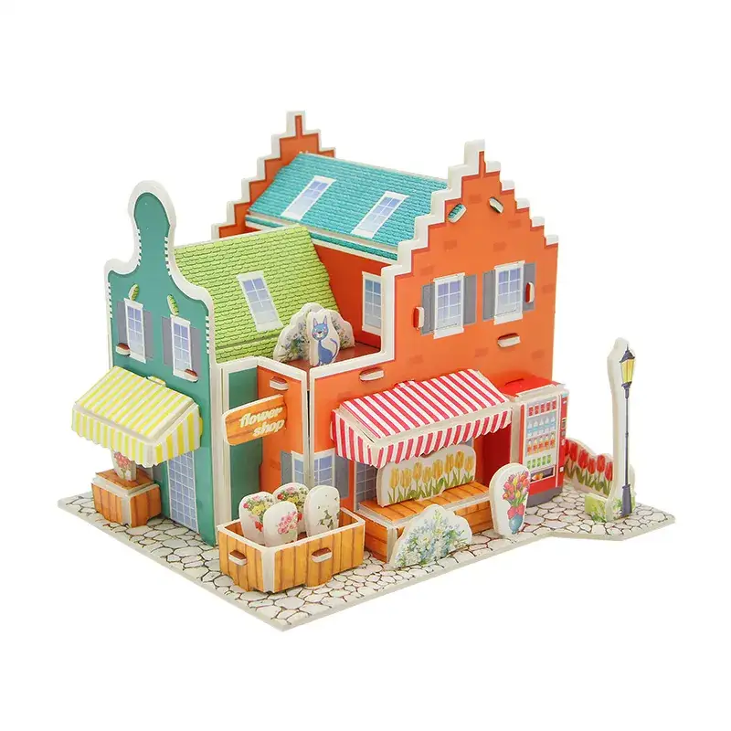 3D Wooden House Puzzle for Boys Girls Educational Toy - Image 65