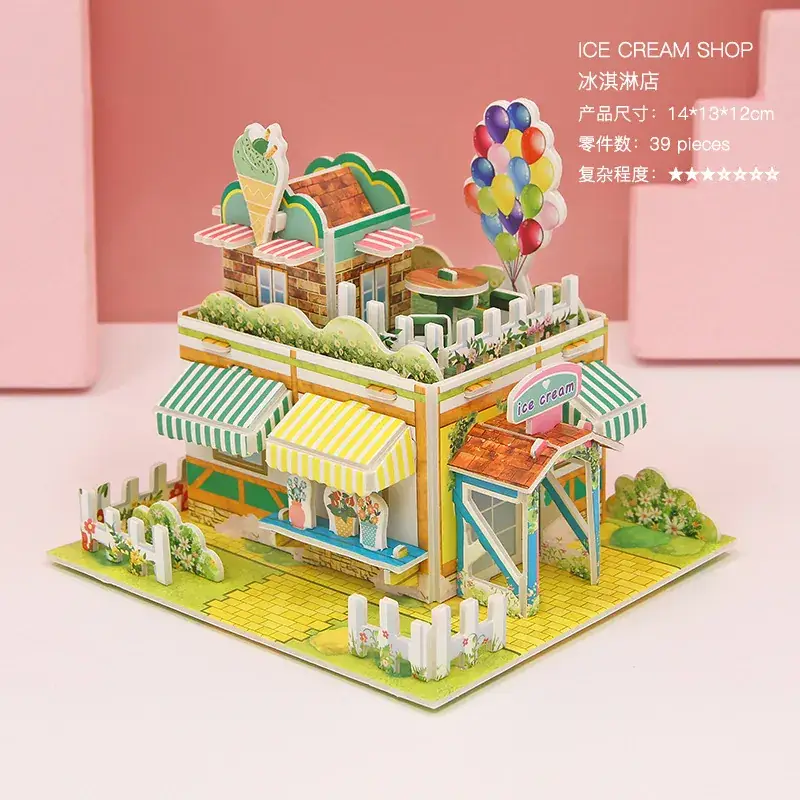 3D Wooden House Puzzle for Boys Girls Educational Toy - Image 15