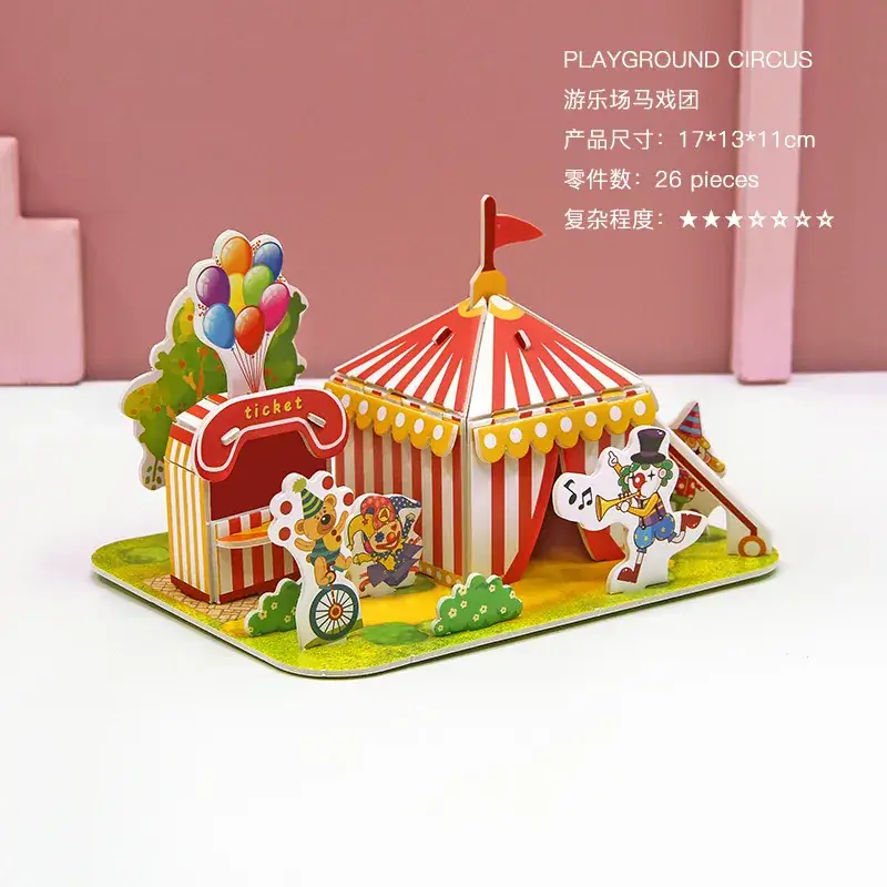 3D Wooden House Puzzle for Boys Girls Educational Toy - Image 20