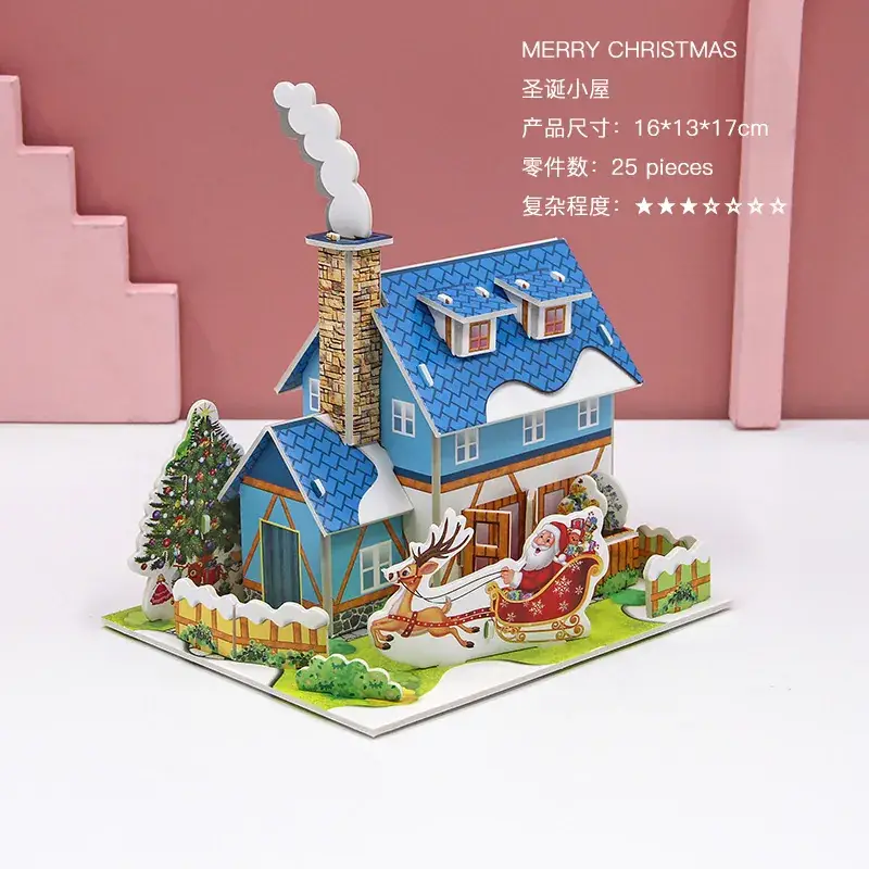 3D Wooden House Puzzle for Boys Girls Educational Toy - Image 21