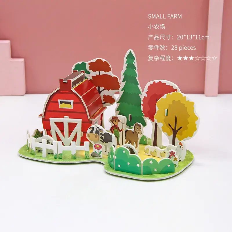 3D Wooden House Puzzle for Boys Girls Educational Toy - Image 26