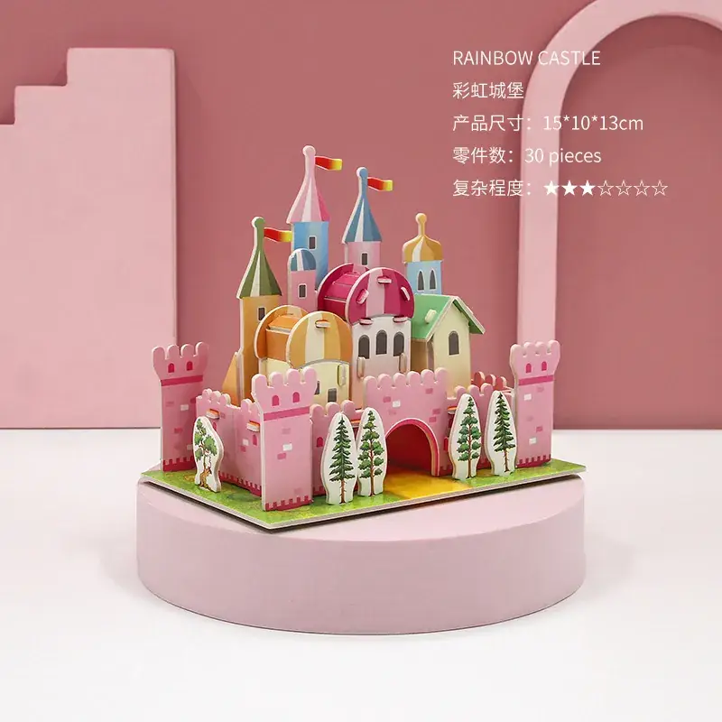 3D Wooden House Puzzle for Boys Girls Educational Toy - Image 28