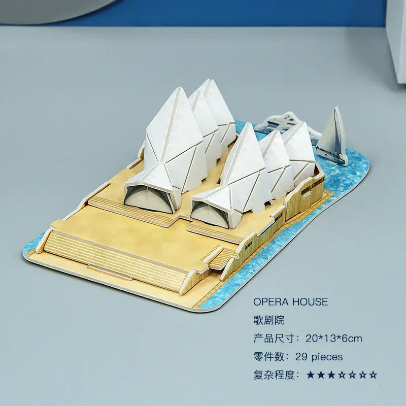 3D Wooden House Puzzle for Boys Girls Educational Toy - Image 49