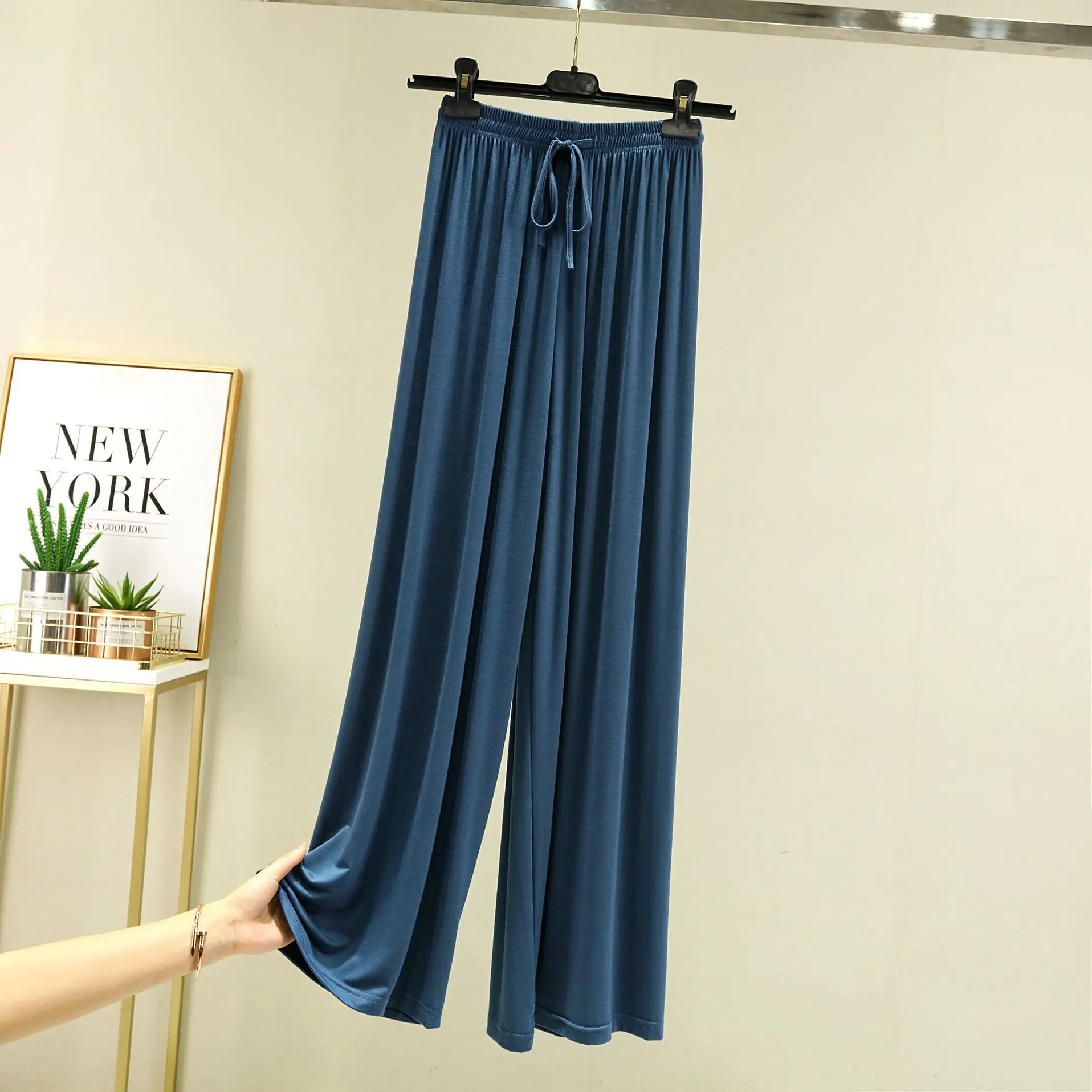 Women's Wide Leg Pants Modal Fabric Slimming Summer - Image 10