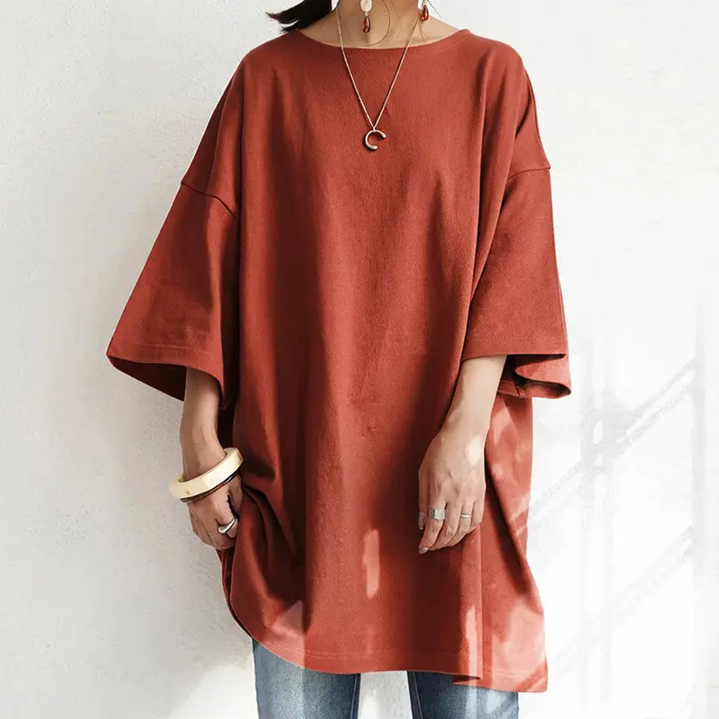 Japanese Style Loose Cotton Linen T-Shirt 2022 - Image 4