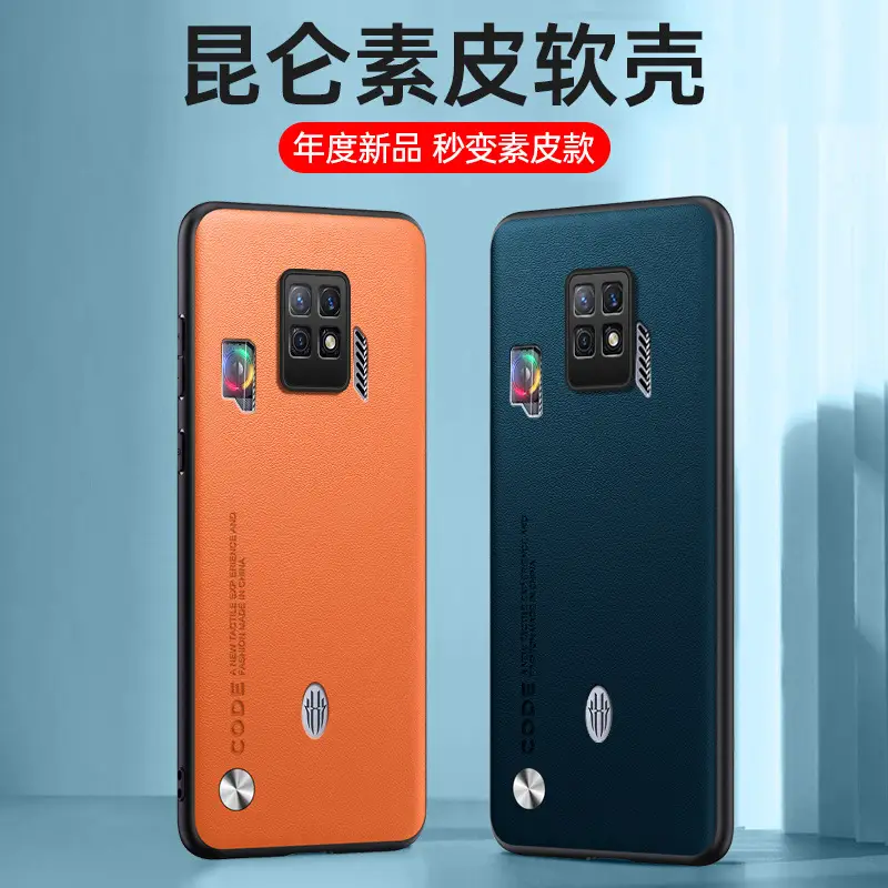 Orange Leather 360° Anti-Drop Phone Case for Men Women - Image 11
