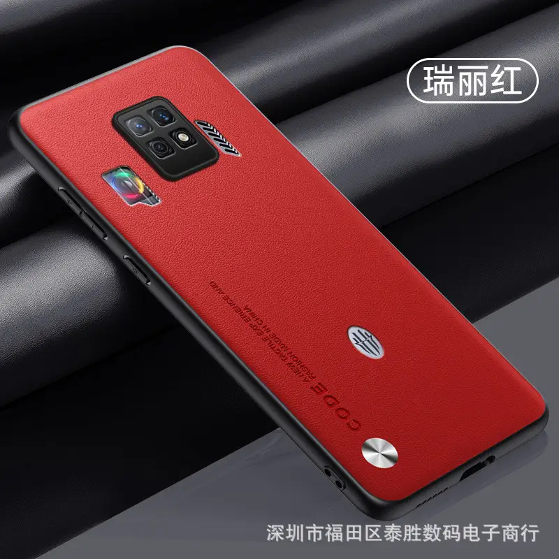 Orange Leather 360° Anti-Drop Phone Case for Men Women - Image 4