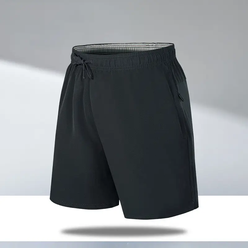 Men's Black Ice Silk Running Shorts Large