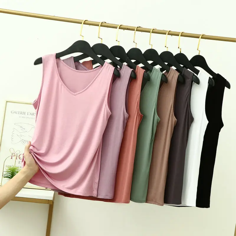 Summer V-Neck Sleeveless Camisole for Plus Size Women - Image 14