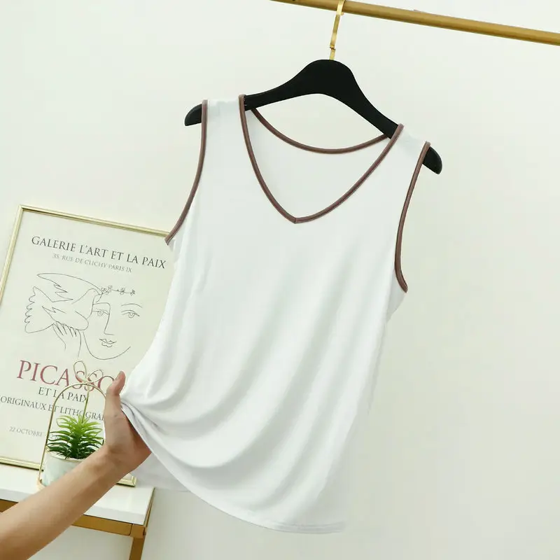 Summer V-Neck Sleeveless Camisole for Plus Size Women - Image 11
