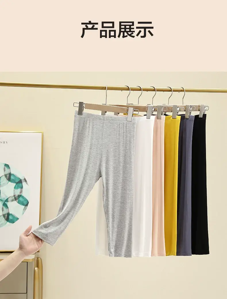 Women's Grey Cropped Leggings Summer Wear Large — feature 11