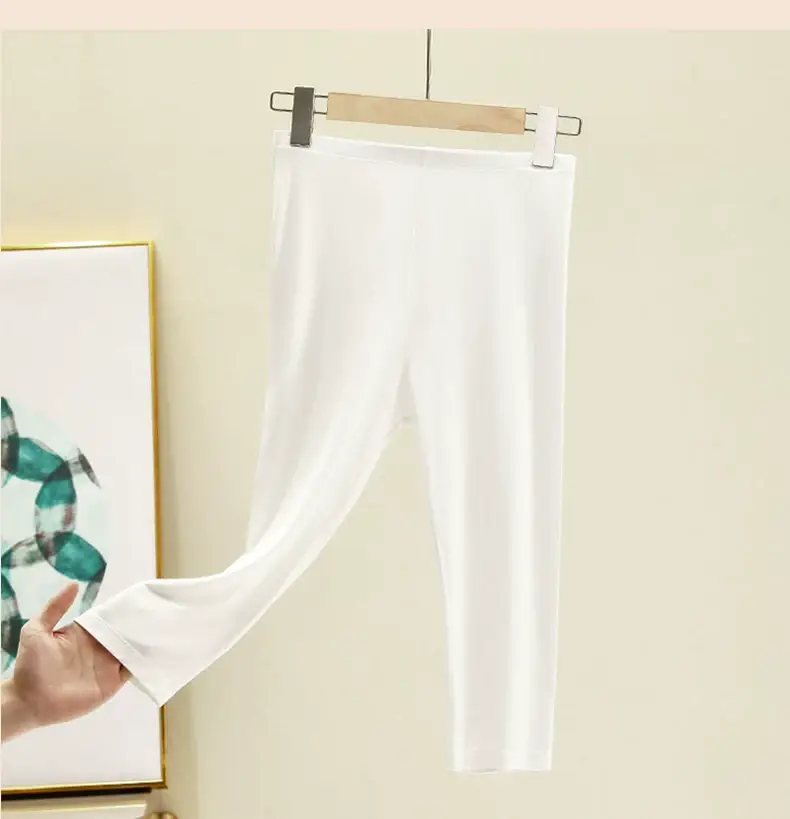 Women's Grey Cropped Leggings Summer Wear Large — feature 14