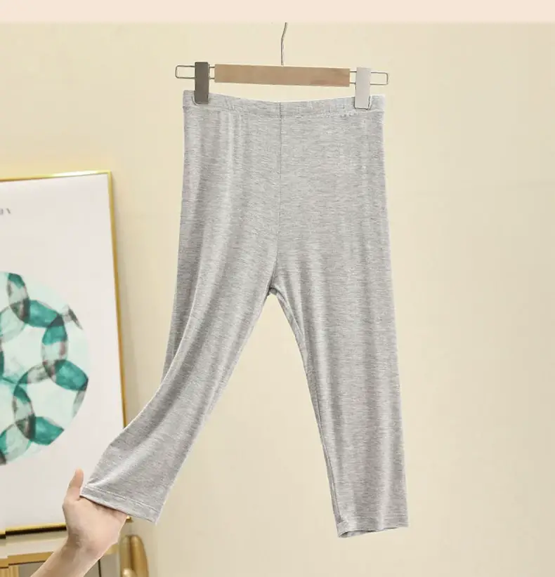 Women's Grey Cropped Leggings Summer Wear Large — feature 16