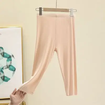Women's Grey Cropped Leggings Summer Wear Large - Image 4