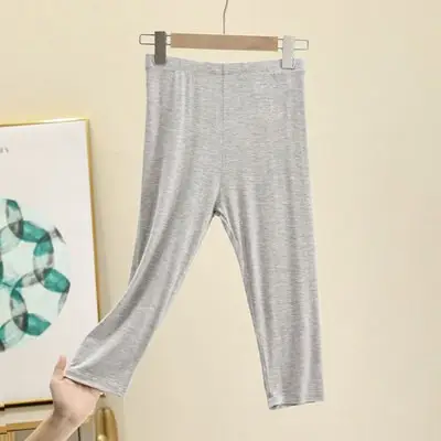 Women's Grey Cropped Leggings Summer Wear Large - Image 6