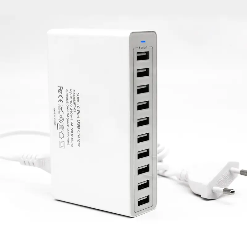 65W Multi-Port USB Charger for Apple Huawei