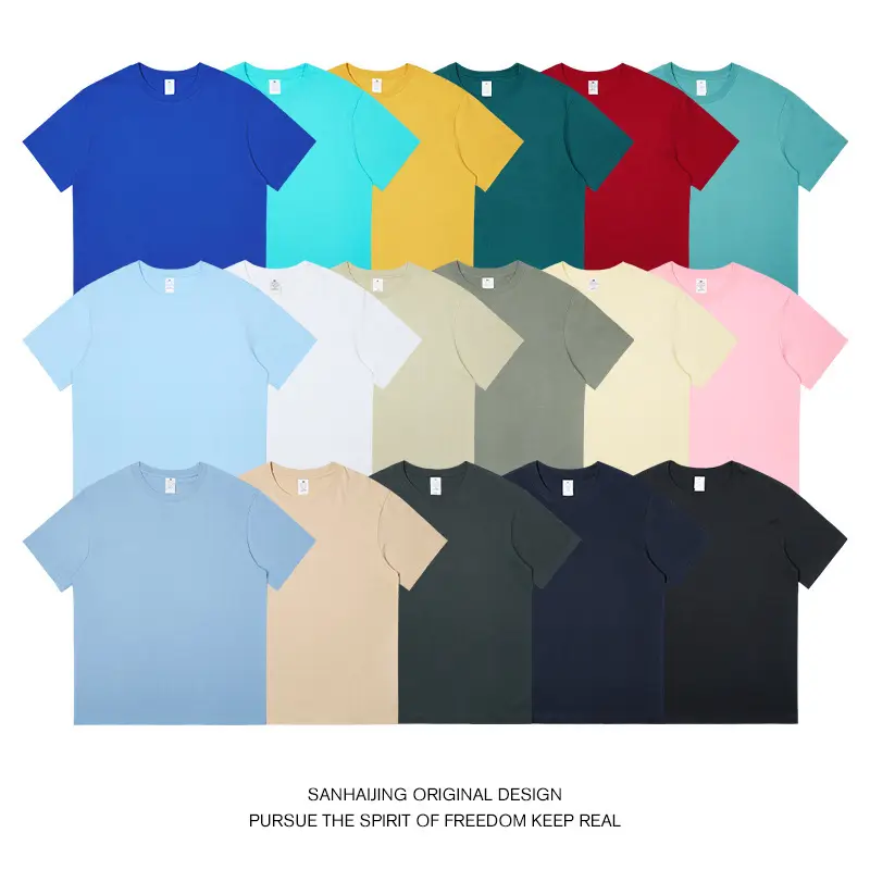 Men Black Cotton T-Shirt 230g Loose Fit - Image 28