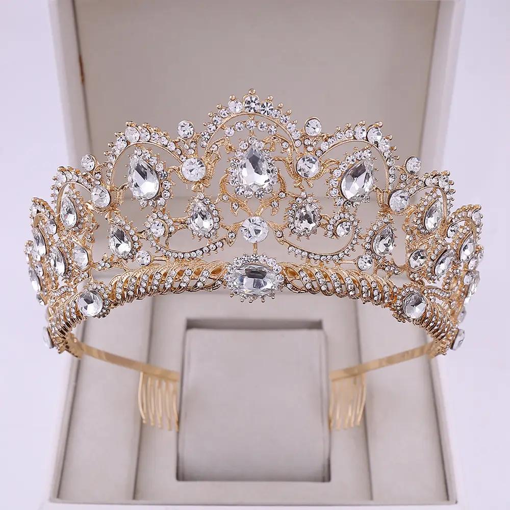 New Rhinestone Crown for Bride European Wedding Styling
