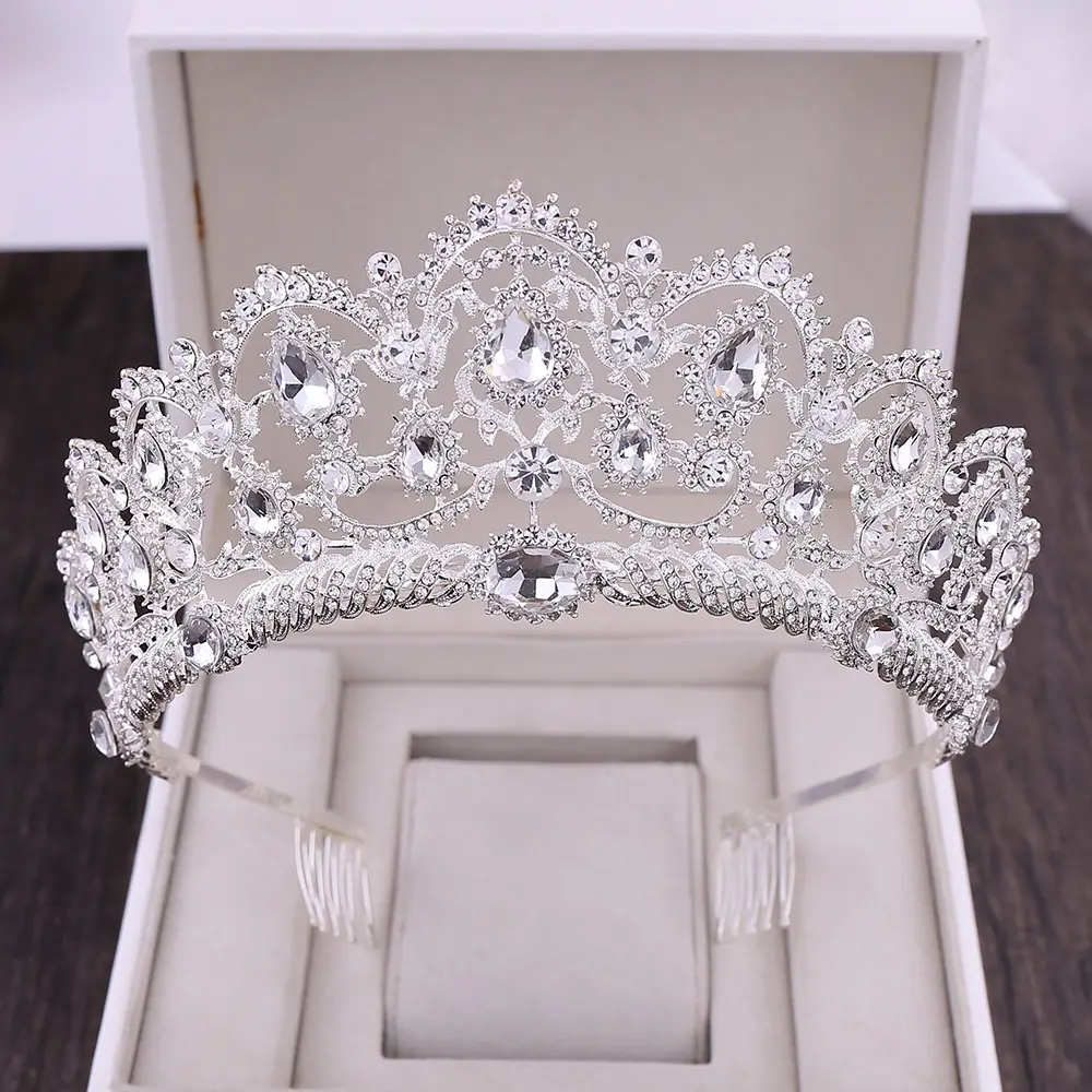 New Rhinestone Crown for Bride European Wedding Styling