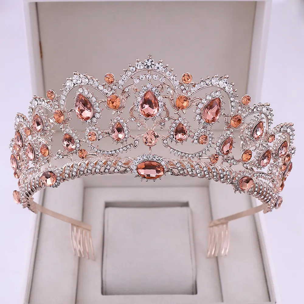 New Rhinestone Crown for Bride European Wedding Styling