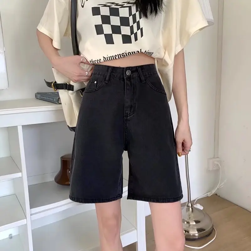 Women Half Denim Shorts High Waist 2022 - Image 5