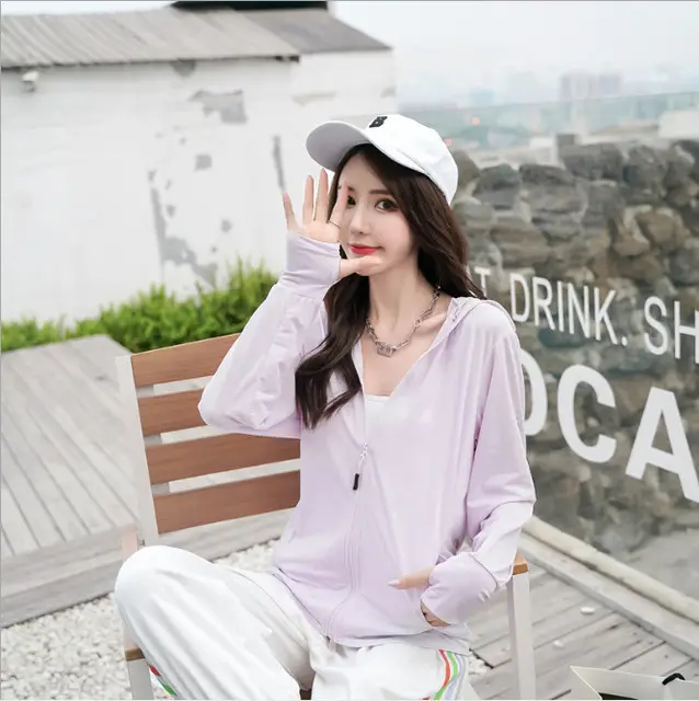 Women's Pink Anti-Ultraviolet Sunscreen Cape with Big Hat — feature 29