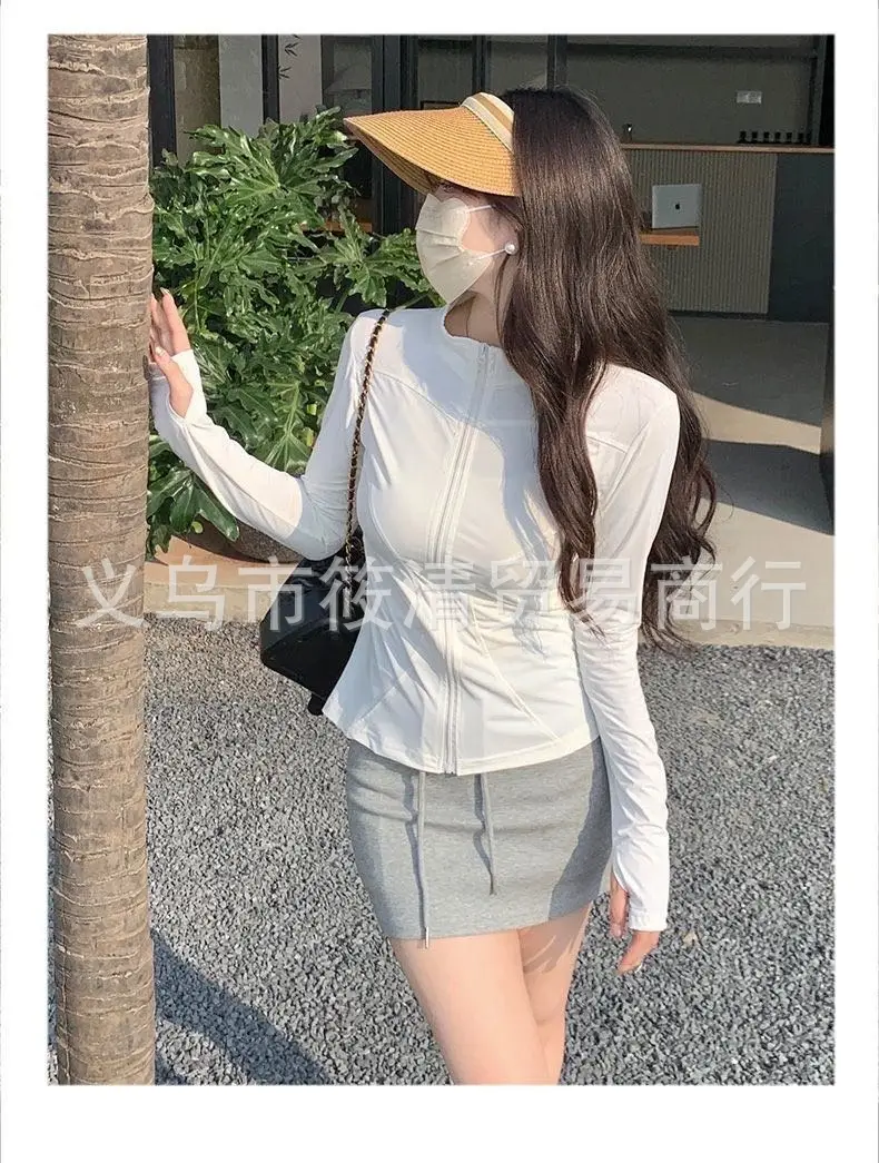Women's Pink Anti-Ultraviolet Sunscreen Cape with Big Hat — feature 31