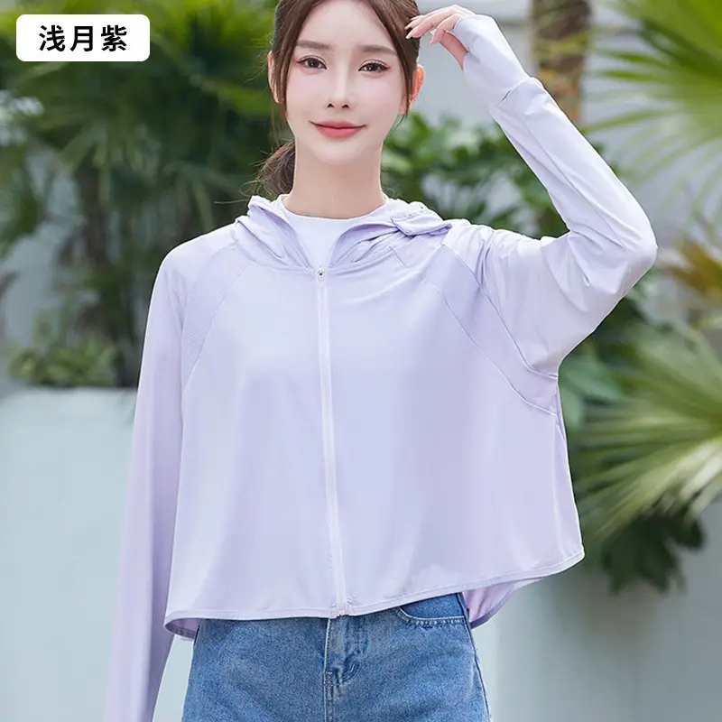 Women's Pink Anti-Ultraviolet Sunscreen Cape with Big Hat - Image 10