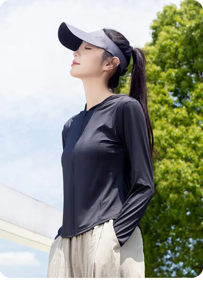 Women's Pink Anti-Ultraviolet Sunscreen Cape with Big Hat - Image 23