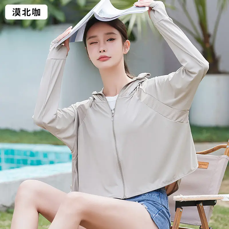 Women's Pink Anti-Ultraviolet Sunscreen Cape with Big Hat - Image 7