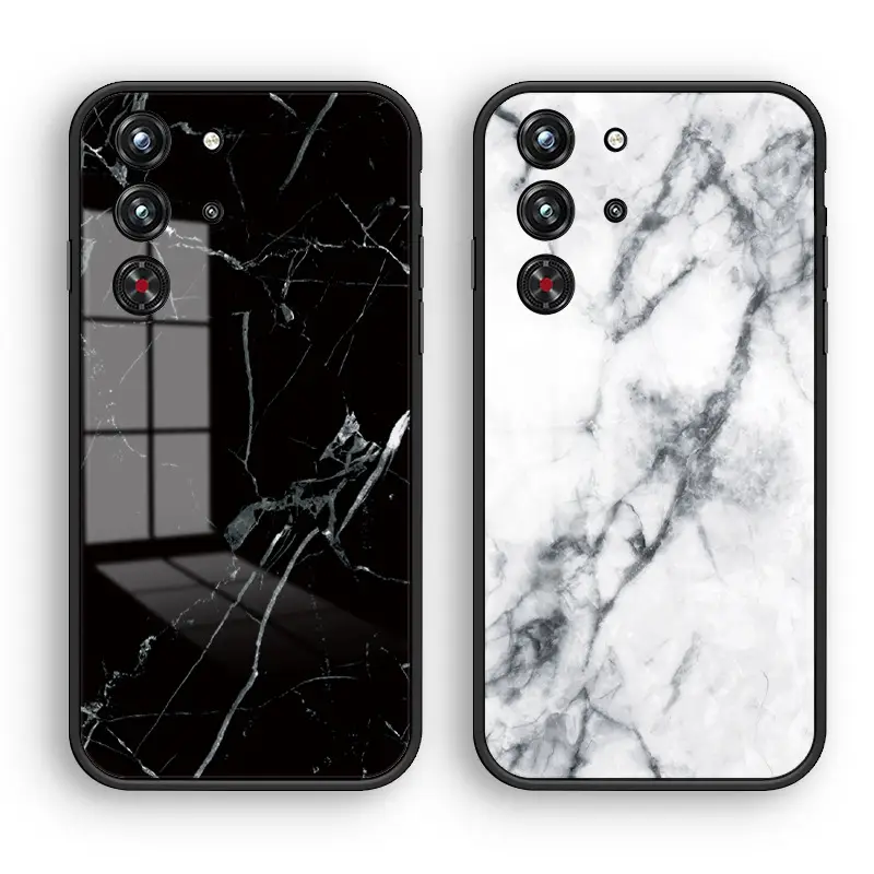 Marble Glass Phone Case for Black Shark 5 Pro - Image 11